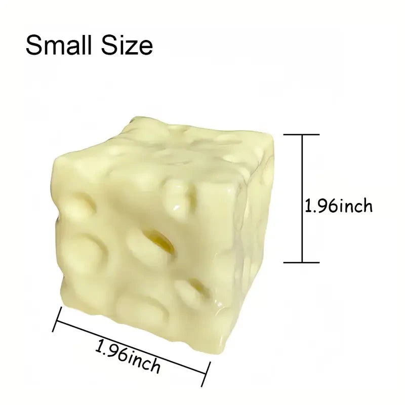Squishy Cheese Block Fidget Toy