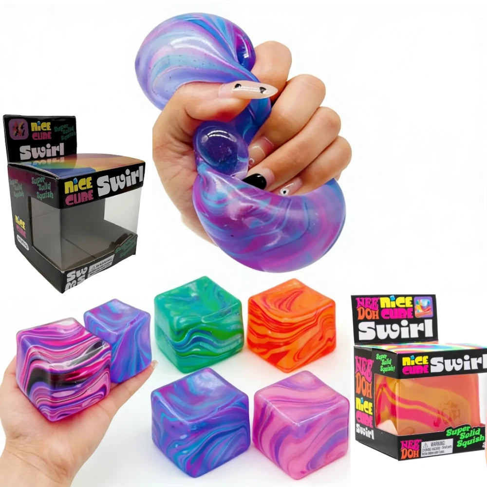 Needoh Sensory Stress Relief Toy Cube
