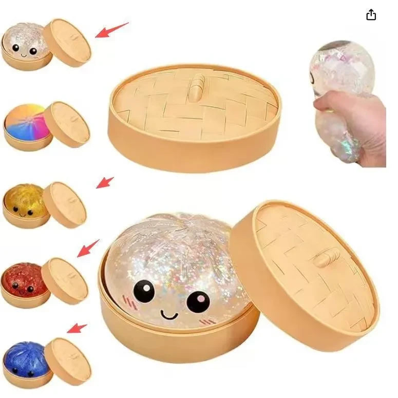 Glitter Dumpling Squishy Toy