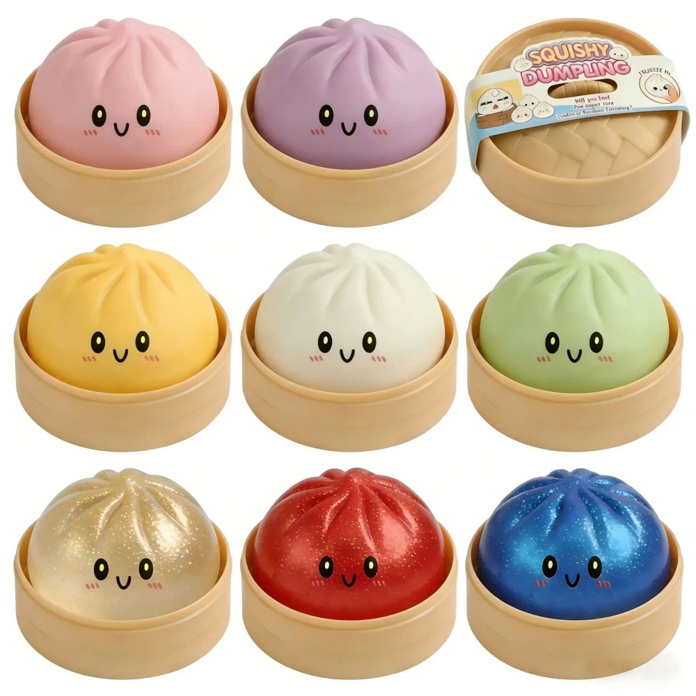 Glitter Dumpling Squishy Toy