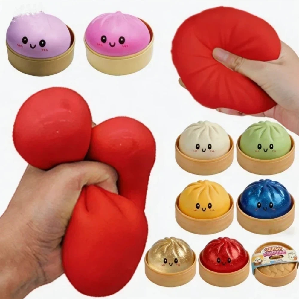 Glitter Dumpling Squishy Toy