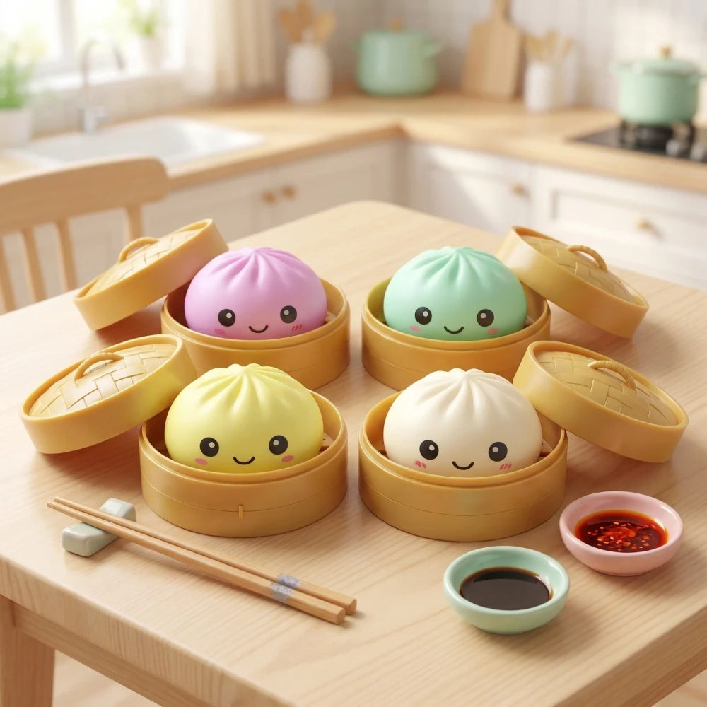 Glitter Dumpling Squishy Toy